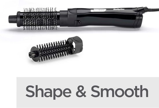 BaByliss Shape & Smooth Fohnborstel AS82E - 38mm Keramische borstel - 2 Temperatuurinstellingen [Airstyler] - Krulborstel