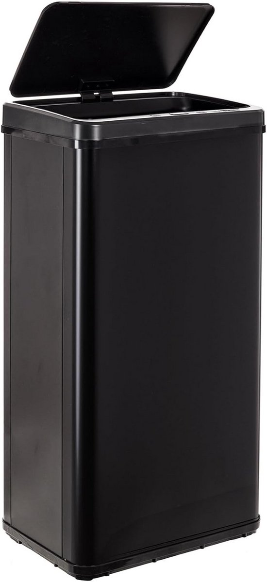 Intelligente Touchless Prullenbak met Sensor en Hendel 60L Zwart