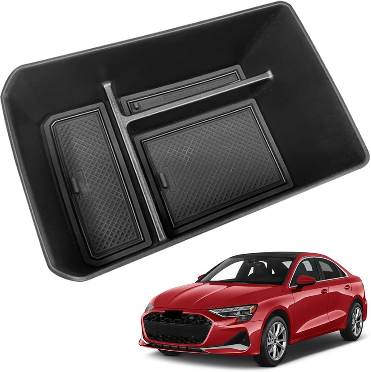 Middenconsole Organizer en Opbergbox Inzetstuk voor Audi A3 8Y (2021-2025)