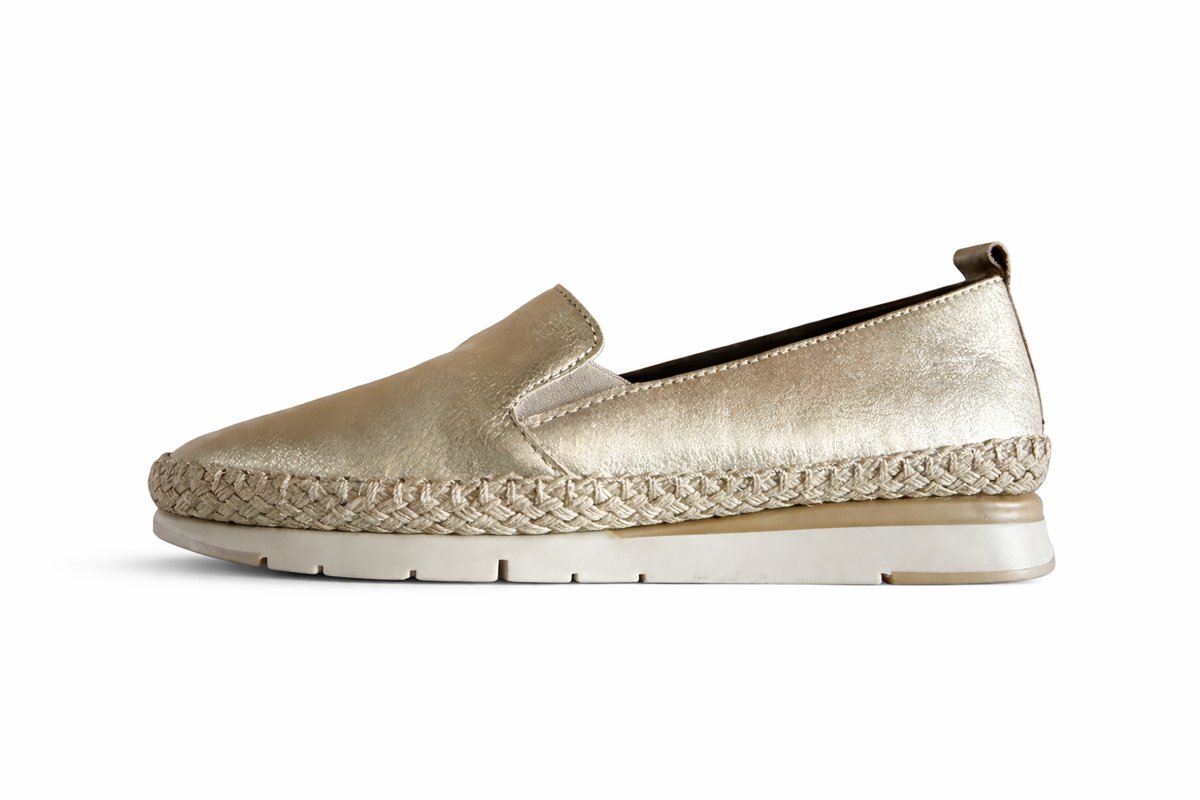 Loafer instapper Flex Fusion platino goud maat 37