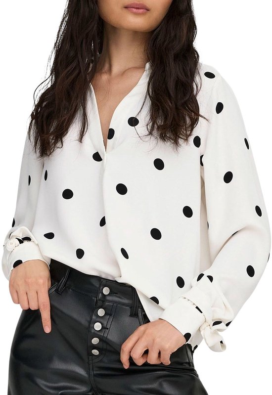 ONLY - ONLBELEM L/S BOW TOP WVN SUD - Dames - Blouses