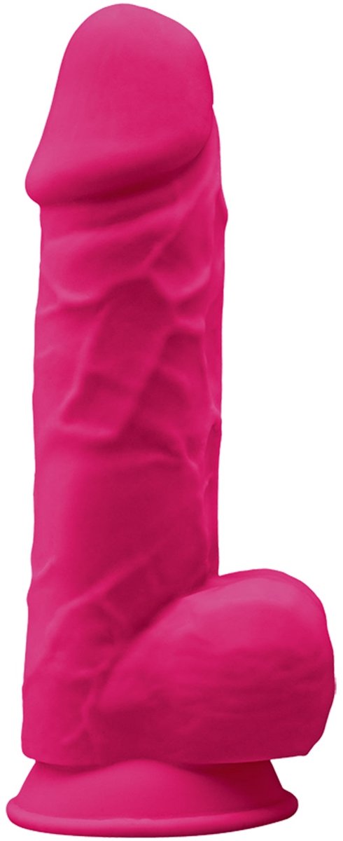 SILEXD - Dildo met Zuignap - Model 1 - 21,5 cm - Roze