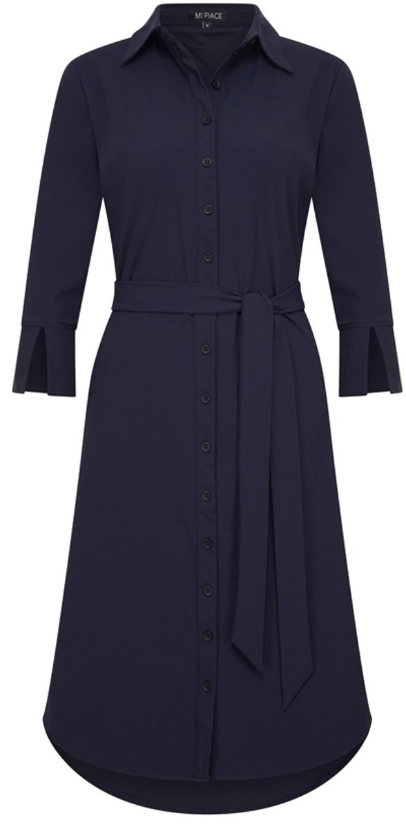 MI PIACE - Travel Jurk Uni Dark Blue 2092 - Maat : M