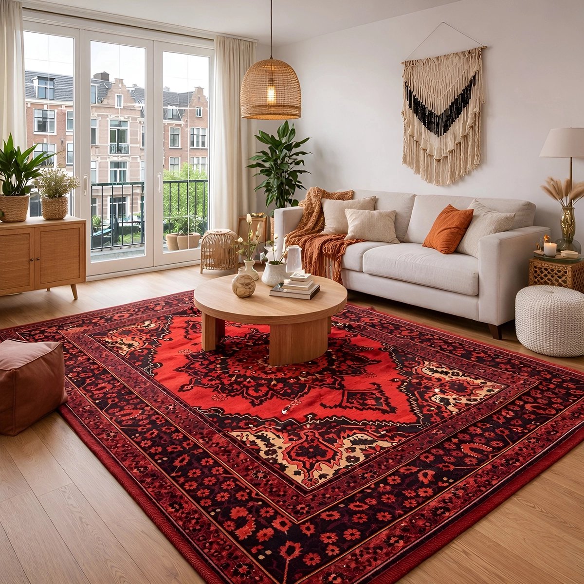 Lavandoux - Vloerkleed - Tapijt - Marand - Rood - 120 x 180 cm