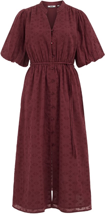 WE Fashion Dames robe midi avec structure