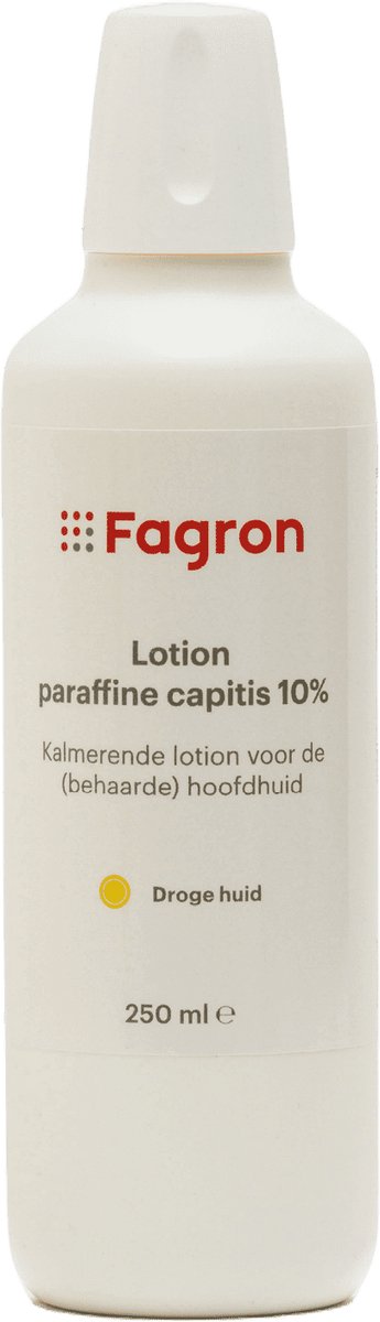 Fagron Lotion paraffine Capitis 10% - Hoofdlotion - Voor Schilferige en Geprikkelde Hoofdhuid - 250ml