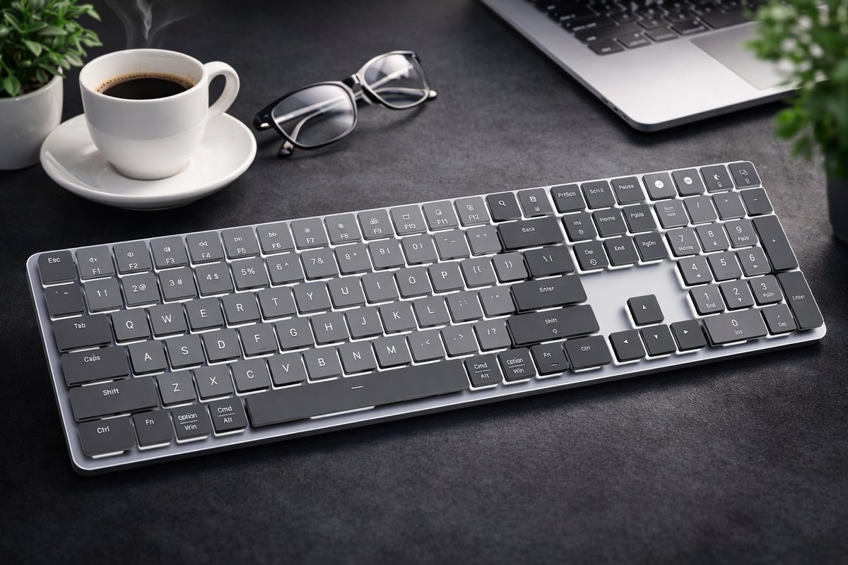 UltraSlim Pro - Draadloos Bluetooth LED Toetsenbord - QWERTY - Mechanisch - Ergonomisch