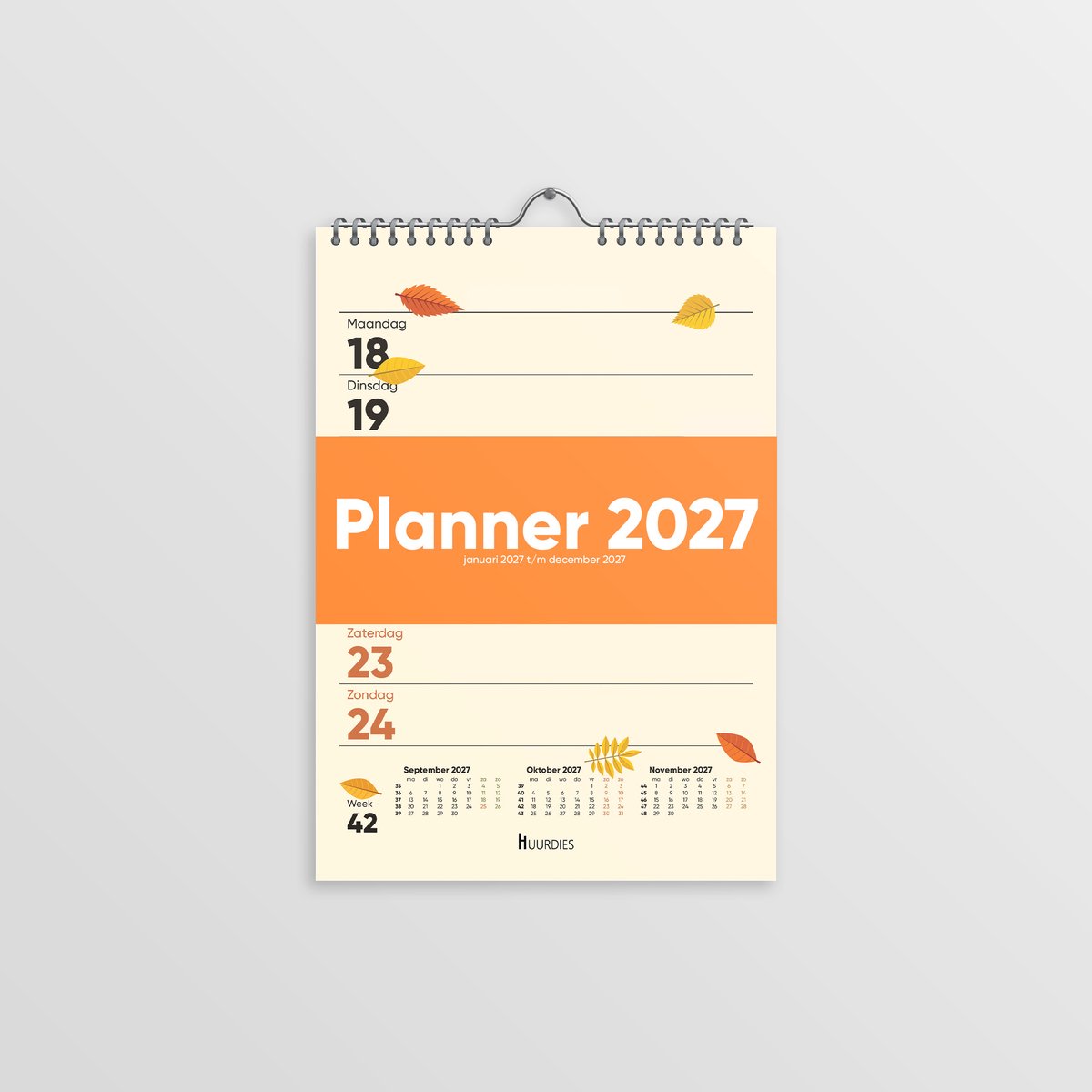 Huurdies® weekkalender - A4