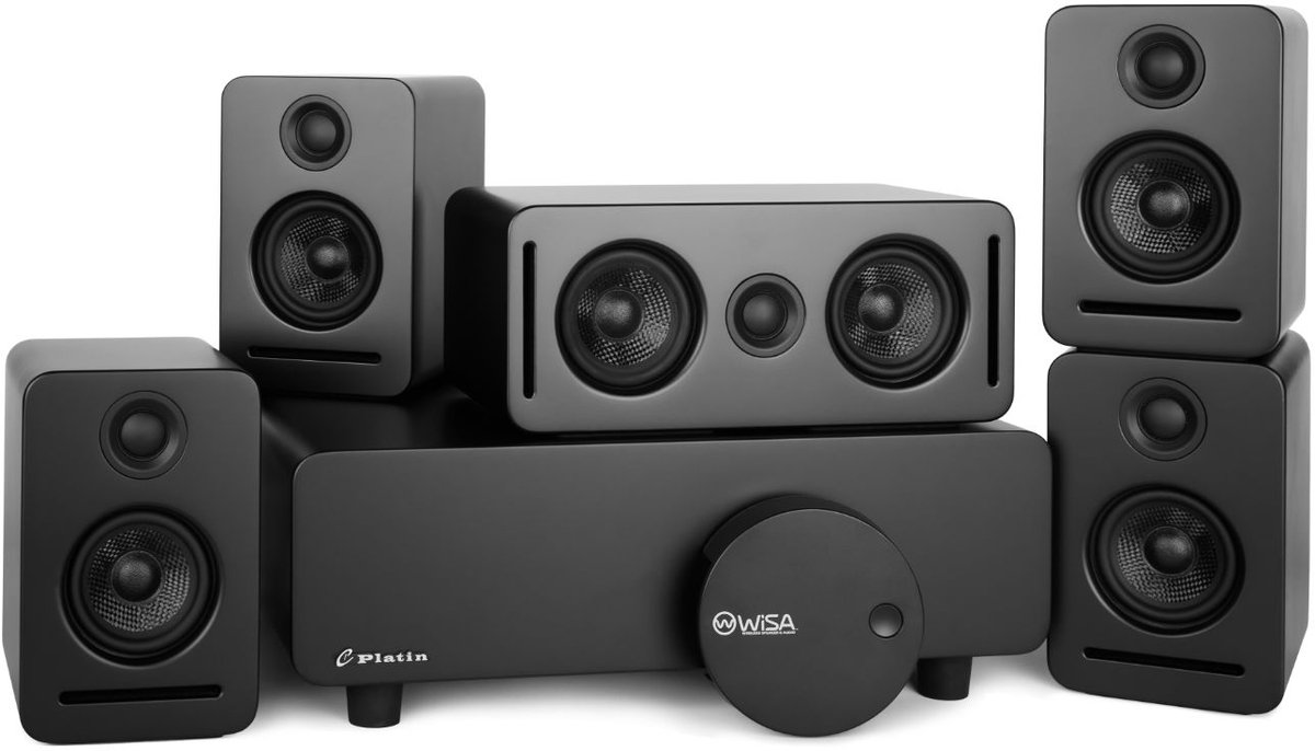 5.1 Surround Sound Systeem – Draadloos – Dolby Atmos – WiSA Certified – THX Tuned – Zwart