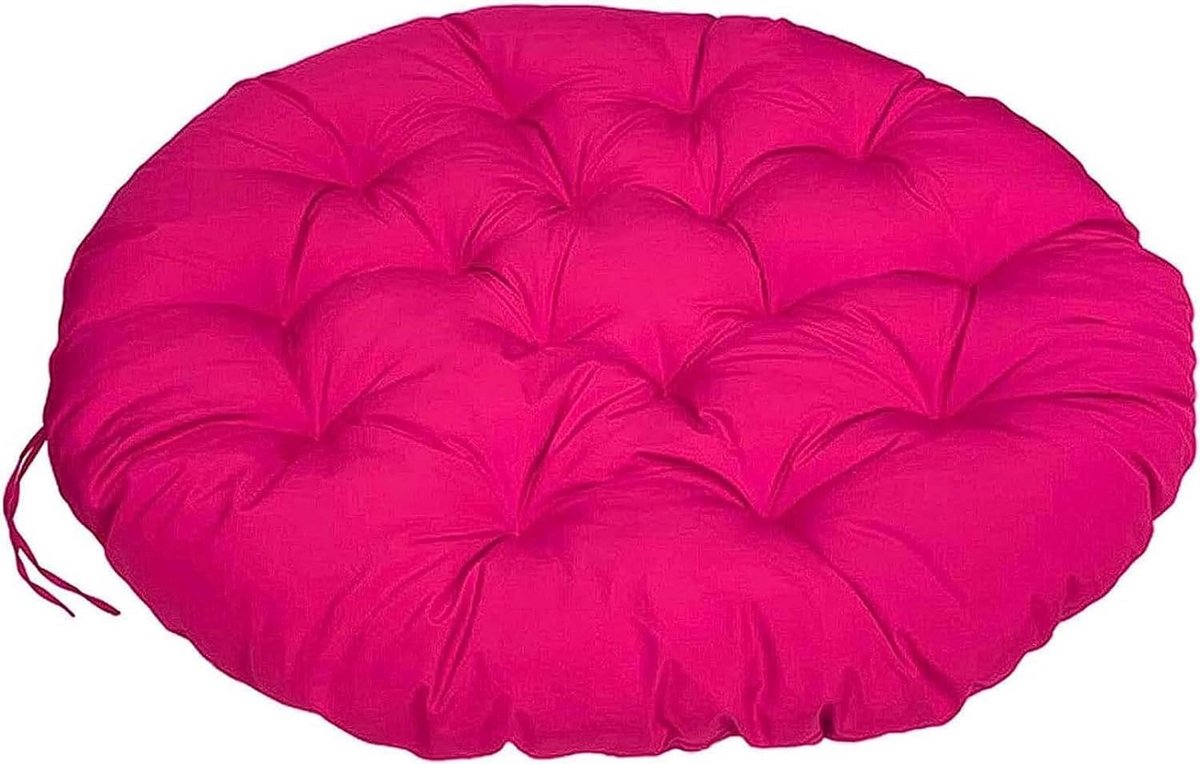 Rond Dik Stoelkussen voor Papasan en Ei Stoelen - Comfortabel Zitkussen voor Binnen en Buiten