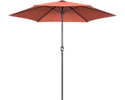 Oviala - Rechte parasol van 3m in terracotta aluminium - Matera