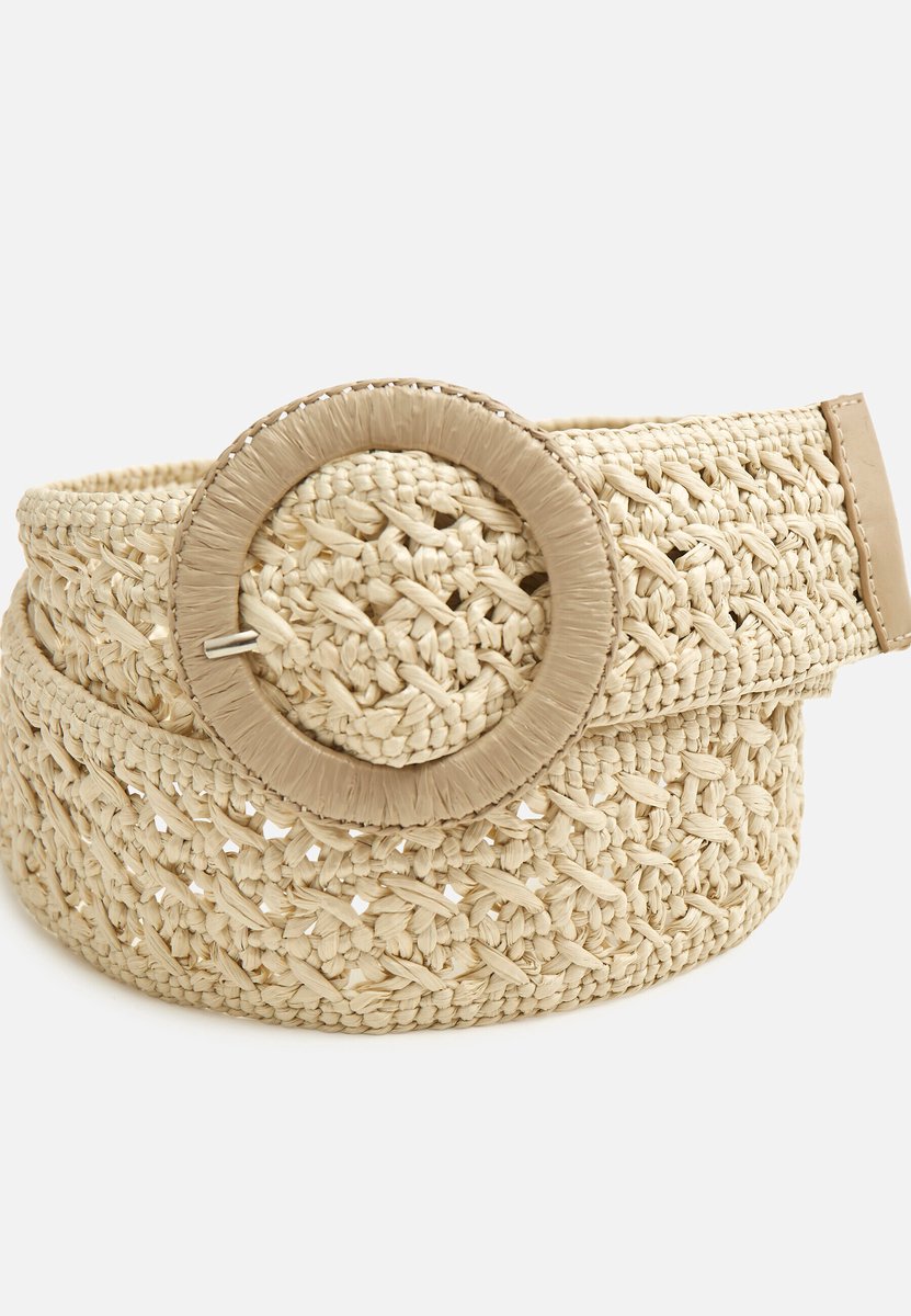 Damart - Riem gevlochten - Dames - Bruin - 105 CM
