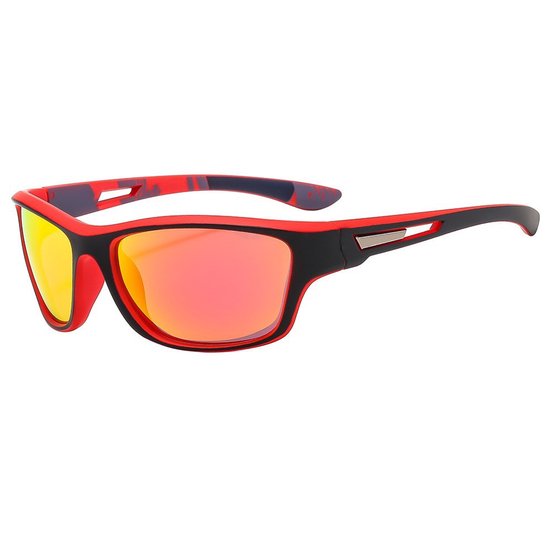 zonnebril - zonnebril heren - zonnebril dames - zonnebril heren gepolariseerd - Hardloopzonnebrillen - Autorijzonnebrillen - Unisex - Fietszonnebrillen - Rood - PC/TAC