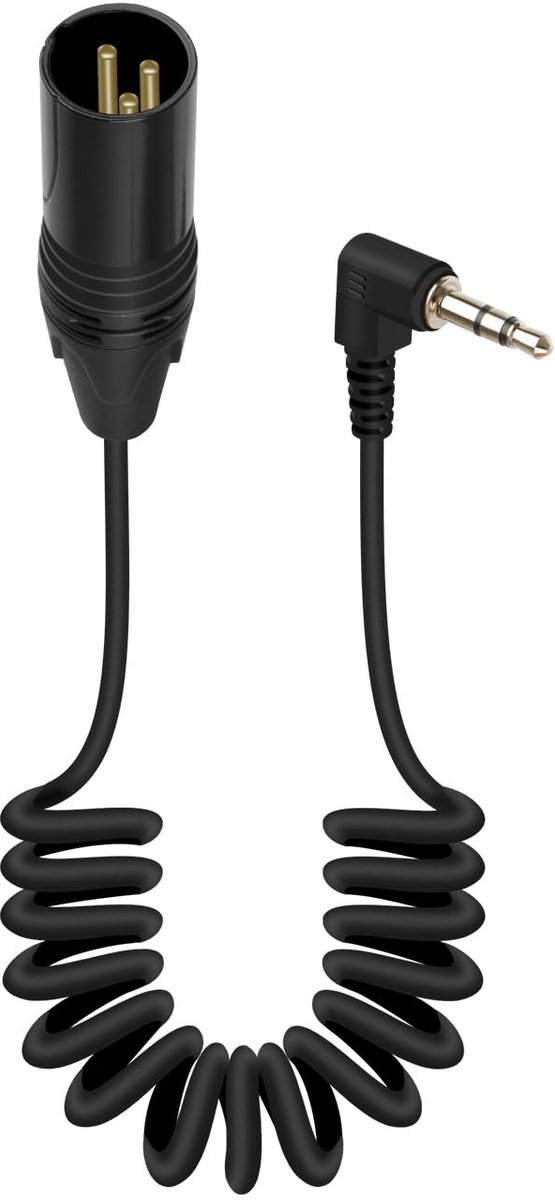 XLR naar 3,5 mm TRS Stereokabel 90 Graden Gebogen Adapterkabel