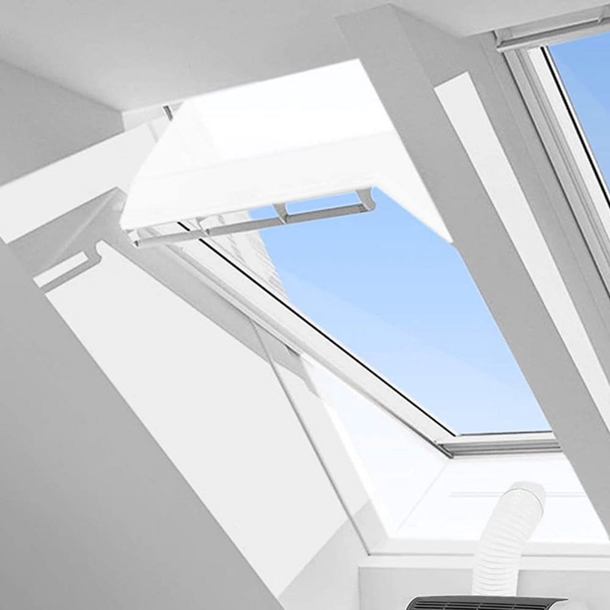 Raamafdichting voor Mobiele Airco Raam Kit Zilver