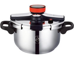 Royal Swiss® Snelkookpan 4Liter – Pressure Cooker RVS – Snelkook 20CM Inductie Geschikt