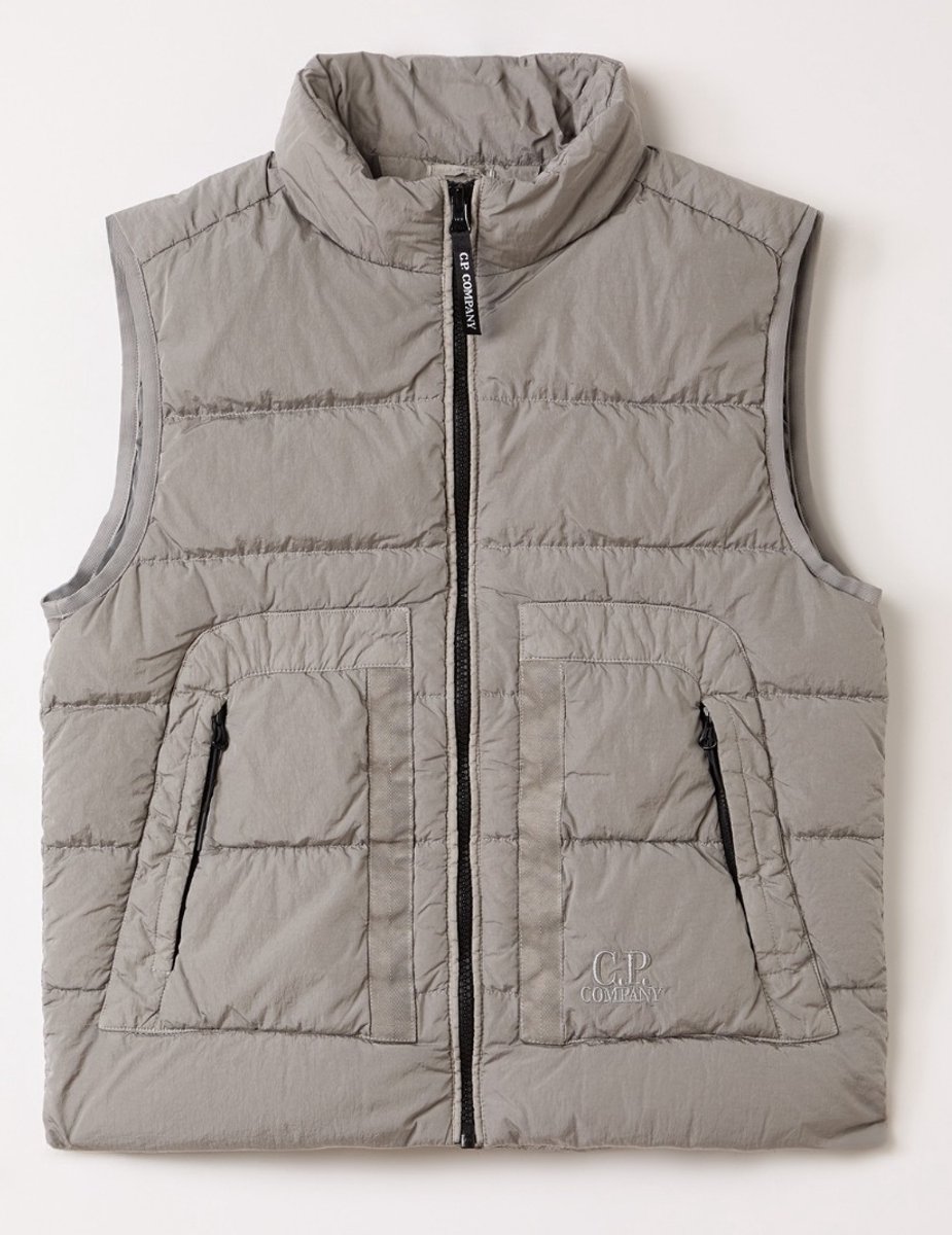 C.P. Company Junior Gewatteerde bodywarmer met donsvulling Grijs