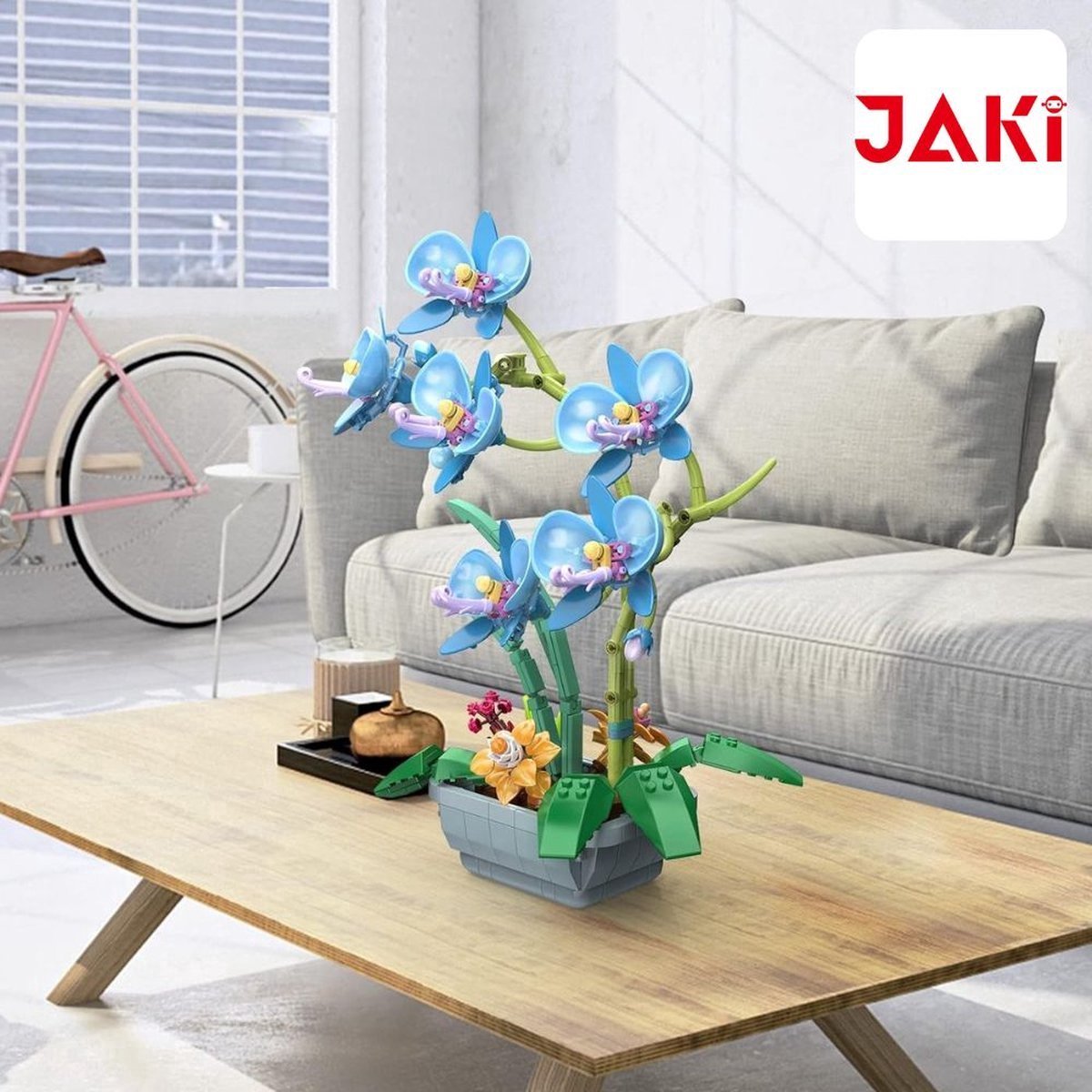 Jaki - Bloemenboeket orchidee | Botanical bloemenpracht orchideeën | Classic Creator STEM speelgoed bonsai bloemen mega bouwpakket compatibel met lego mould king | Icons modelbouw volwassenen | Bloemenpracht Kunstbloemen | 579 bloks — afbeelding 6