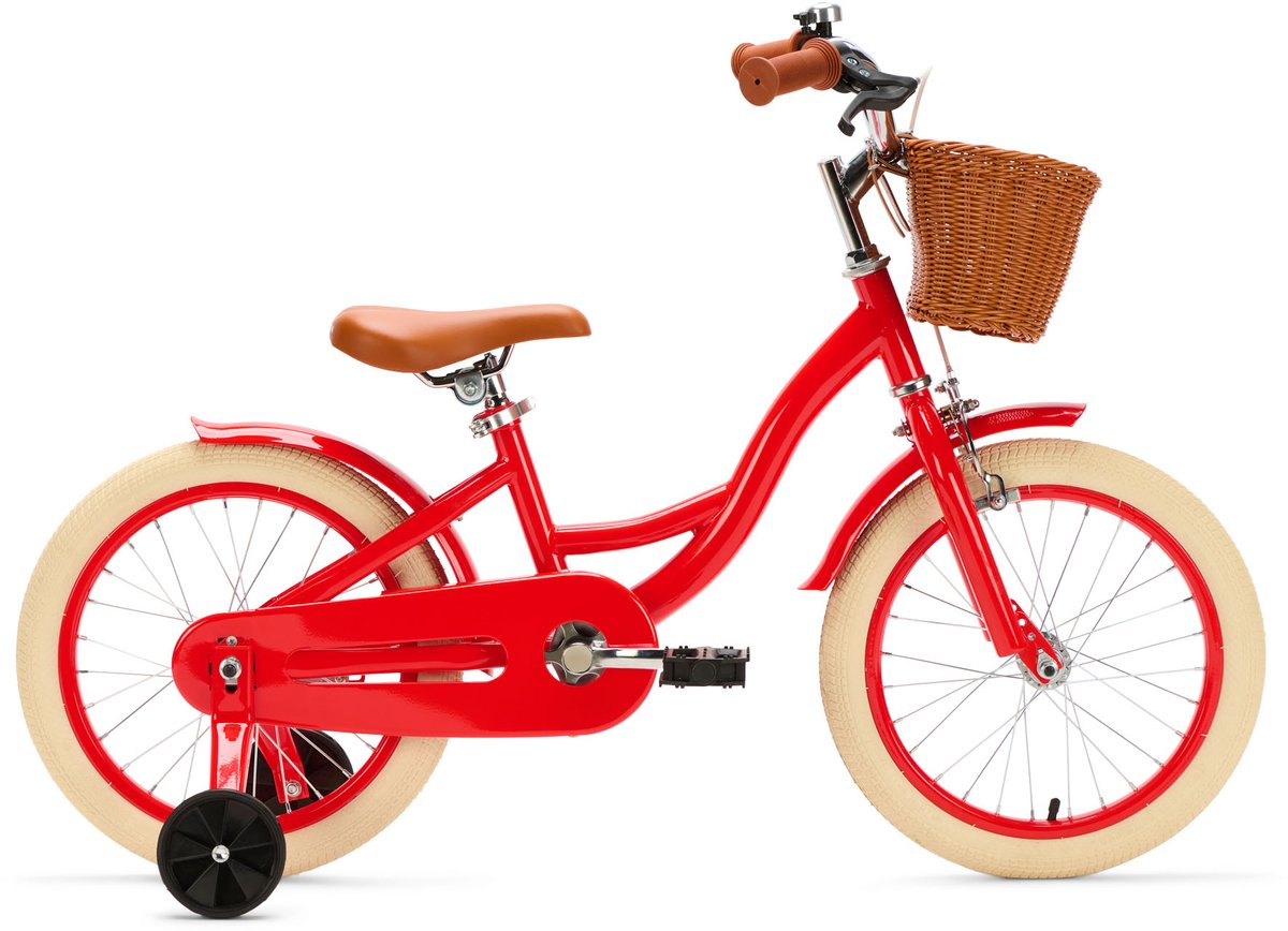 Generation Blanco 16 inch Rood – Kinderfiets met Mandje