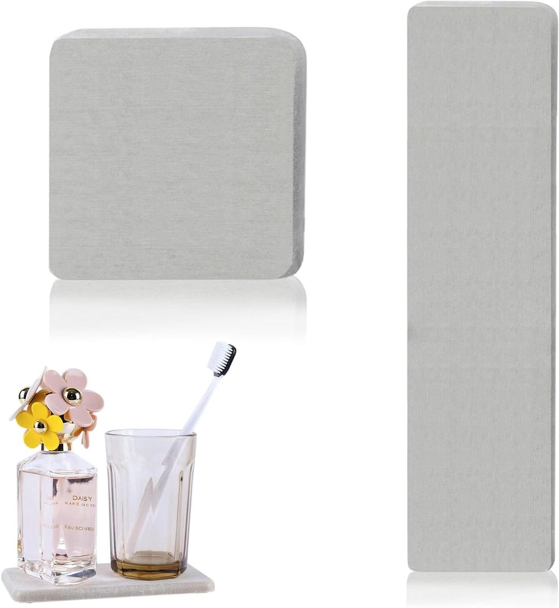 Badmat set van 2 stuks, absorberend en sneldrogend kiezelsteentapijt voor badkamer met ant