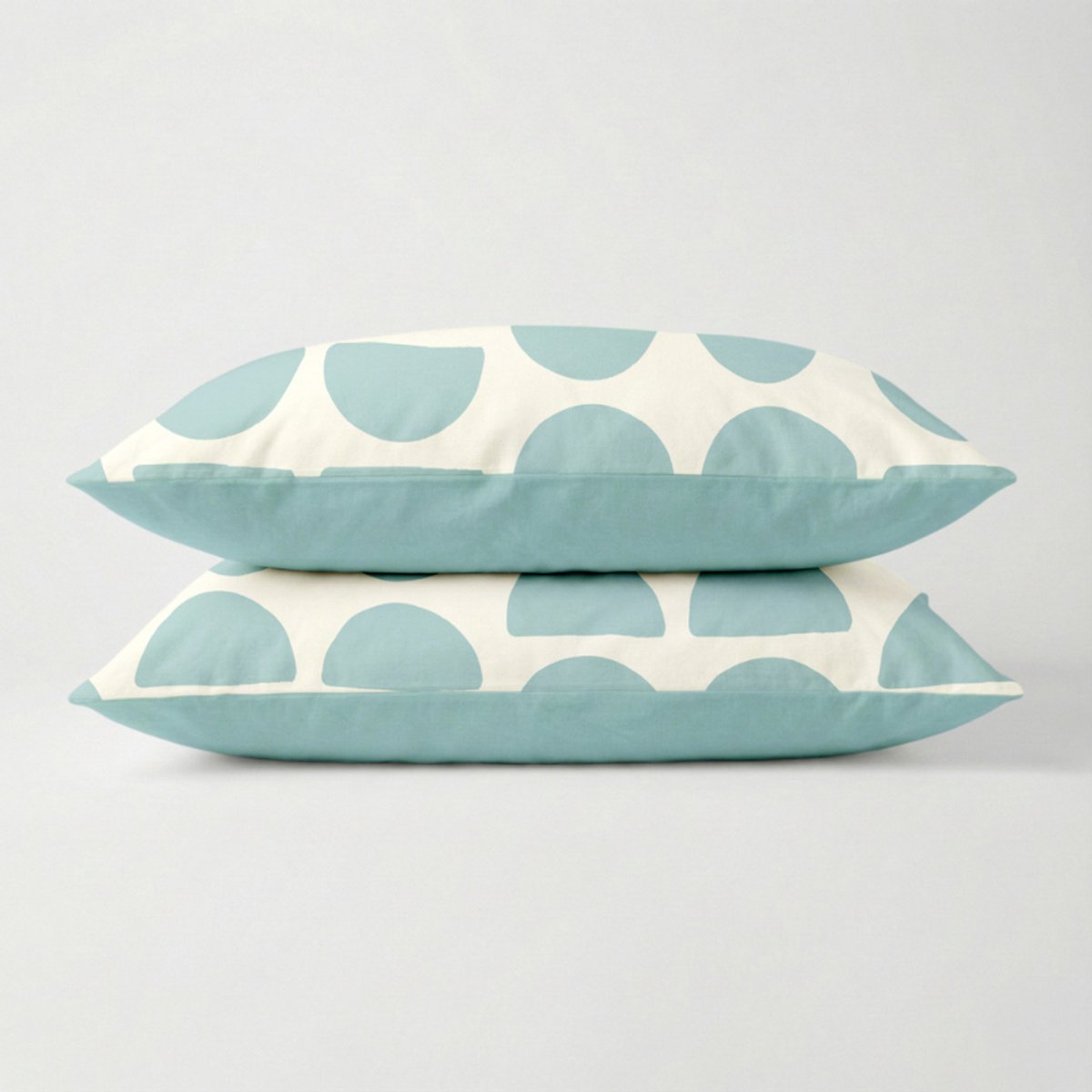 Dekbed-Discounter - Fresh and Co Kussenslopen 60 x 70 cm - Set van 2 kussenslopen - Wasbaar op 40 graden - Anti-allergisch - Half Circles