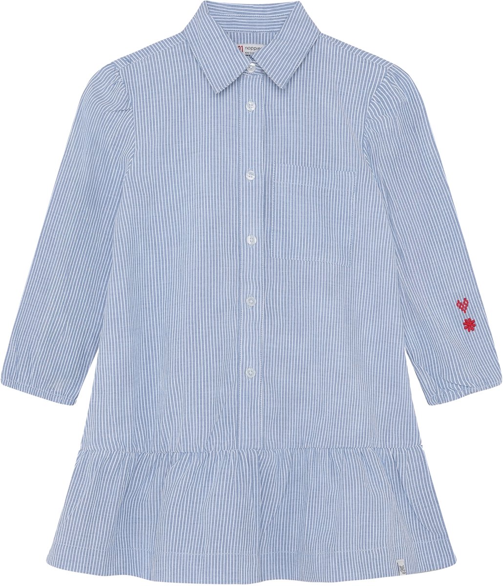 Noppies Jurk stripe - Light Blue - Maat 134