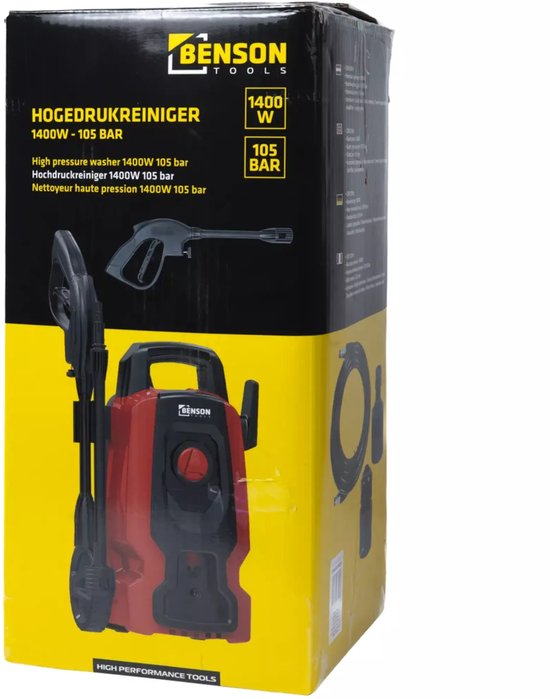Benson Tools - Krachtige hogedrukreiniger 1400 of 1600W - Hogedrukreiniger 1400W — afbeelding 5