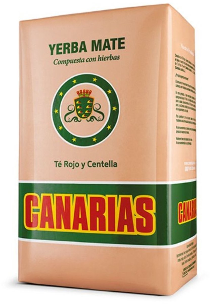Canarias Pu-erh Thee en Centella - Fijne Mate Thee - Uruguyaanse Mate Thee - 500 gram