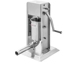 Mega-M Professionele Verticale Worstenvuller - 3 Liter - RVS - Handmatige Worstmachine - Inclusief…