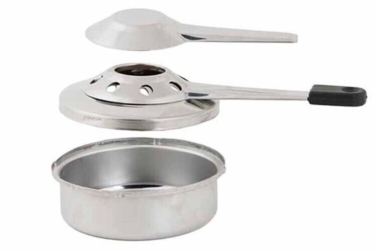 Cosy&Trendy Aspen Fondueset Gietijzer Ø14 cm - Rood - Incl. Brander & 4 Vorkjes - 4 Personen — afbeelding 3