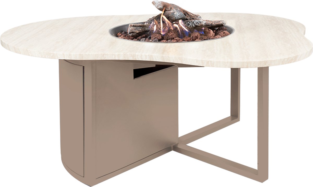 Cosi Cosiloft Novi - Fire Table - Sandy Beige with Stone Look