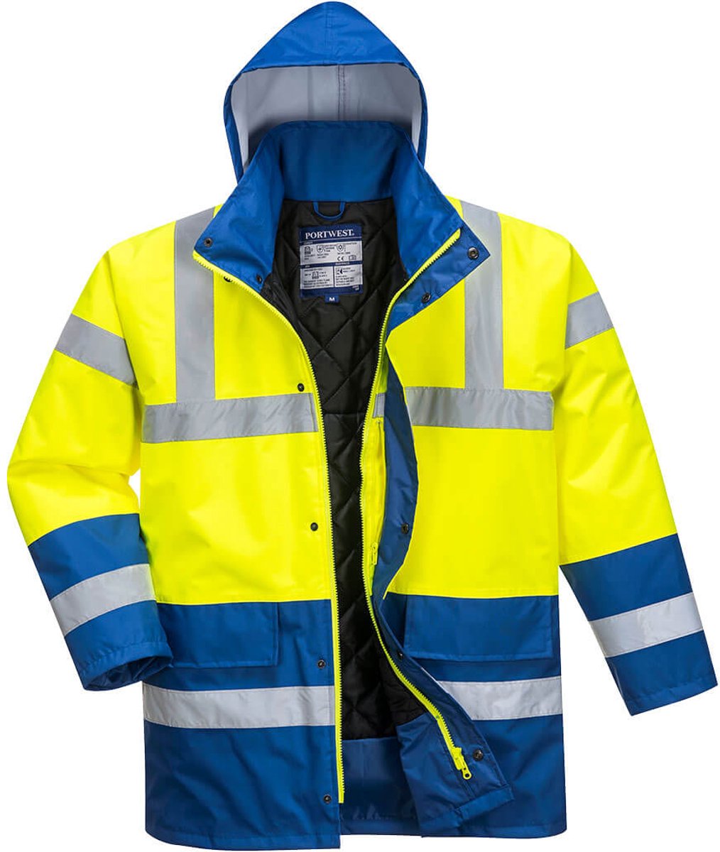 Portwest S466 Traffic Jas Geel/KorenblauwXXL