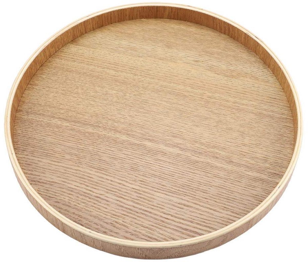 Rond houten dienblad - Natuurlijke schaal voor thee, fruit en lekkernijen