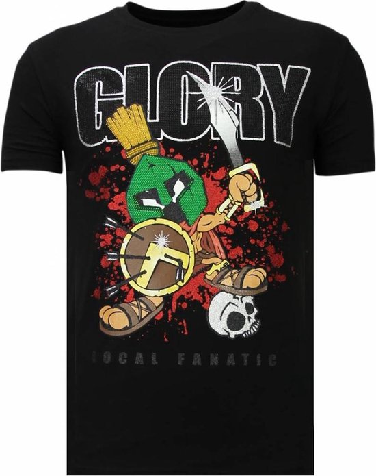 Glory Martial - Rhinestone T-shirt - Zwart
