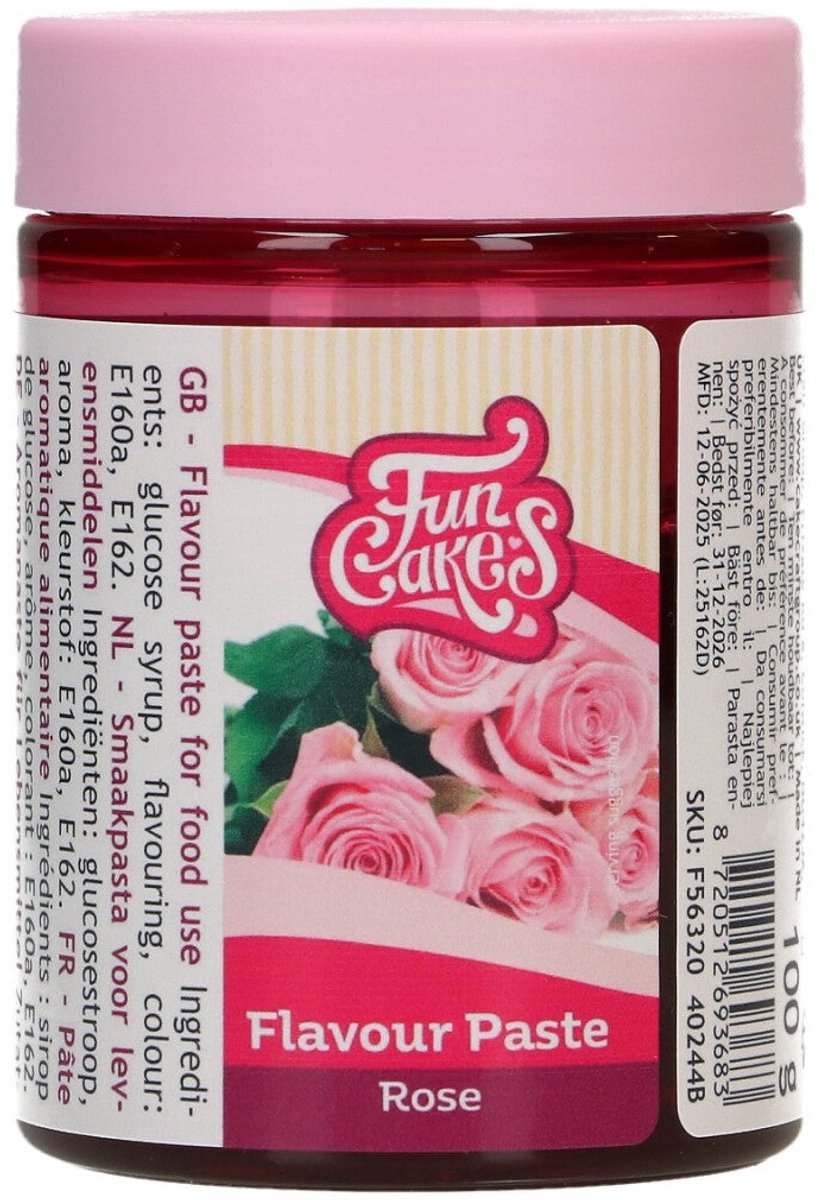FunCakes Smaakpasta - Aroma - Roos - 100g
