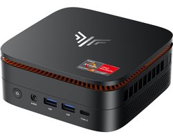 Nipogi H1 Mini PC - AMD Ryzen 7 7735HS - 24GB LPDDR5 - 1TB SSD - Mini Computers (8C/16T, tot 4.75GHz) - Desktop met Windows 11 Pro - Wifi 6 - BT5.2 - Type-C