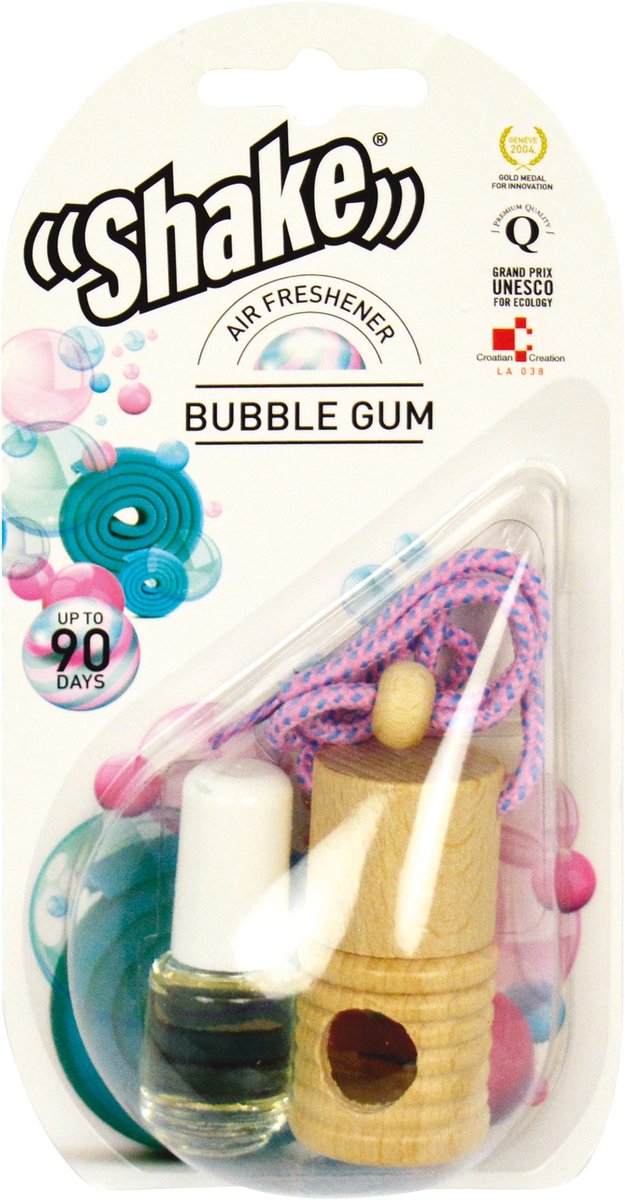 Shake Luchtverfrisser Bubblegum + Navulling 2 X 4,5 Ml