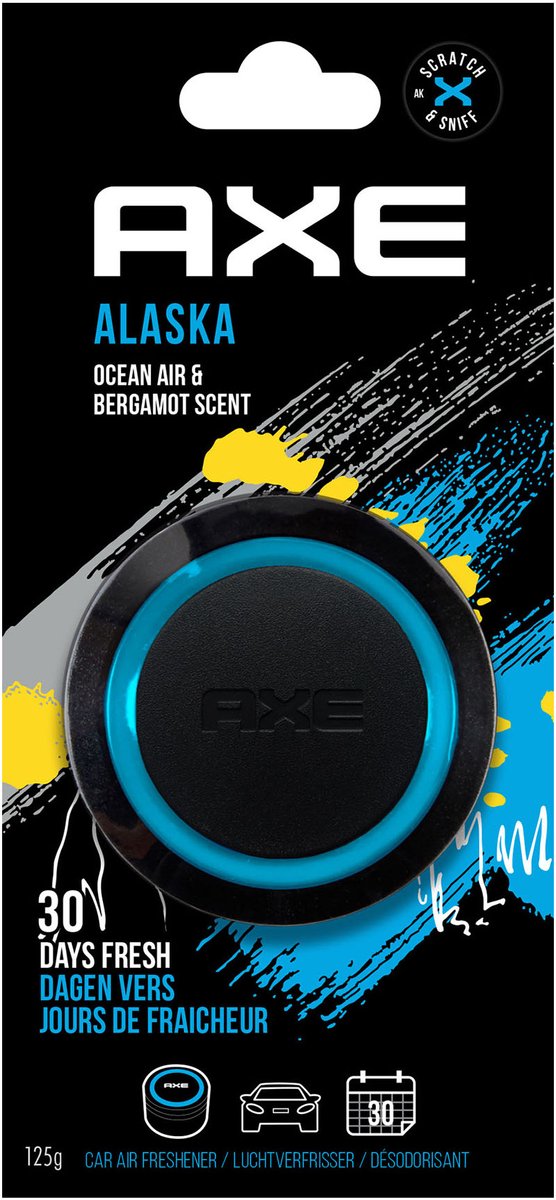 Axe Luchtverfrisser Gel Can Alaska Zwart/blauw