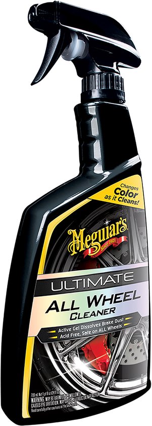 Meguiar’s Ultimate All Wheel Cleaner 710ml – Velgenreiniger Auto – Lost Remstof Op – Veilig Voor Alle Velgen