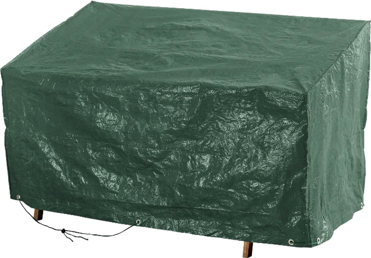 livarno Home Hoes voor Tuinmeubelen - Hoes voor een tuinbank - ca. B 159 x H 63/89 x D 76 cm groen