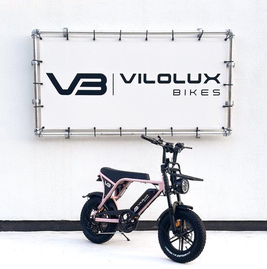 Elektrische Vilolux Fatbike C80 Mini Roze 16″ Legaal Niet-opvoerbaar Hydraulische Remmen Alarm 2 Jaar Garantie