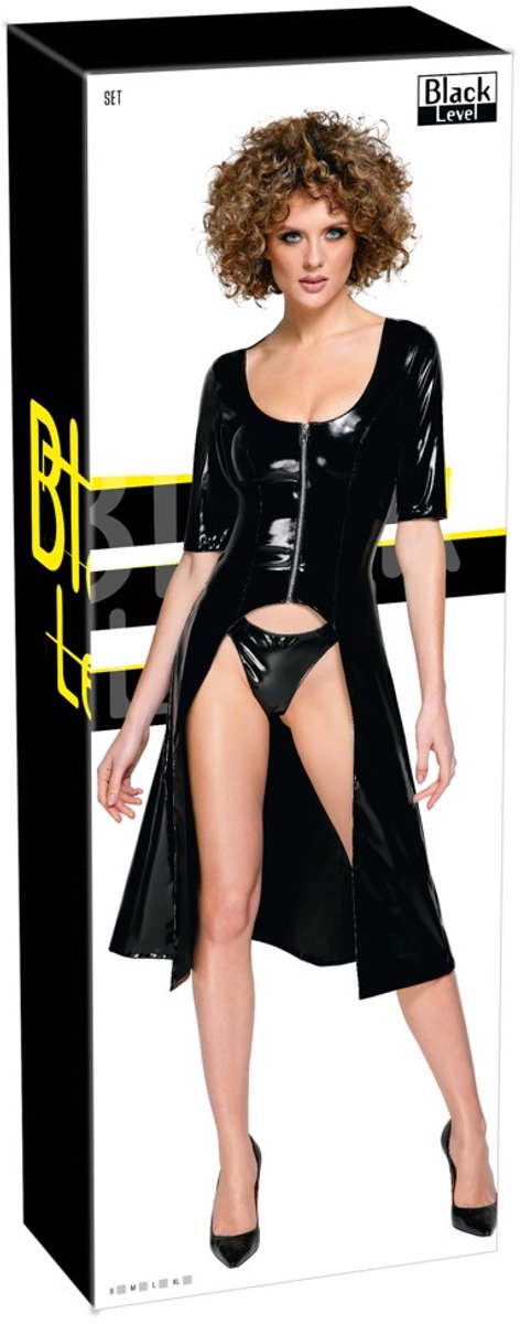 Vinyl Coat Jurk XL