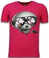 Mascherano Stewie Dog - T-shirt - Fuschia