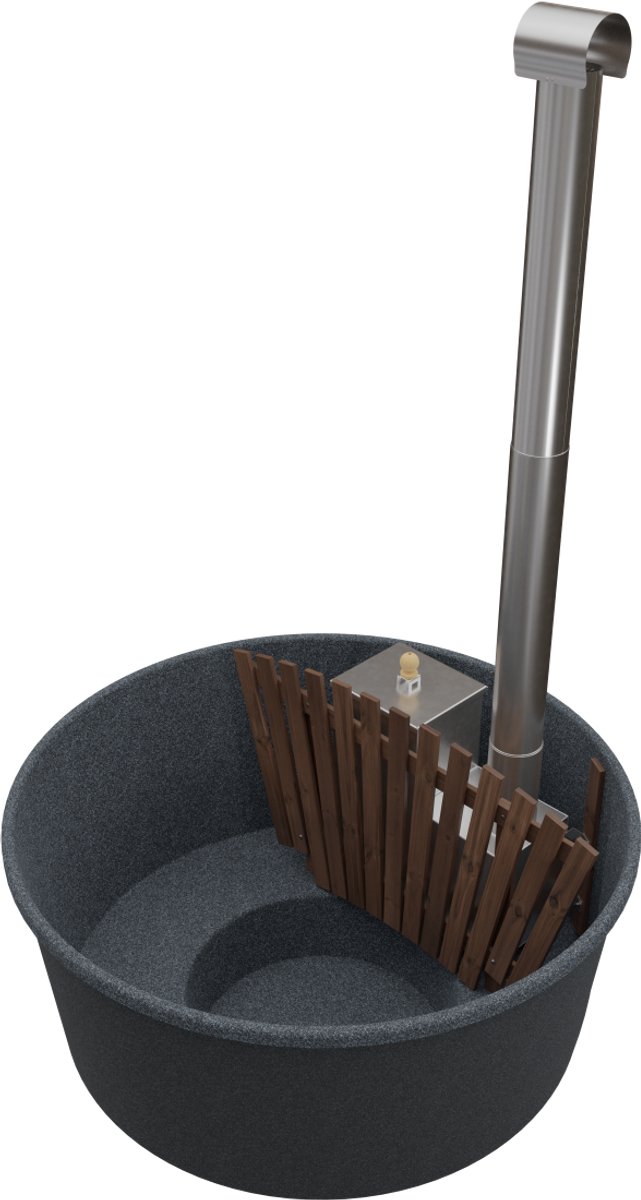 Welltub Family Inbouw Hottub - Antraciet, 170 cm, - Welltub - €1.995,00