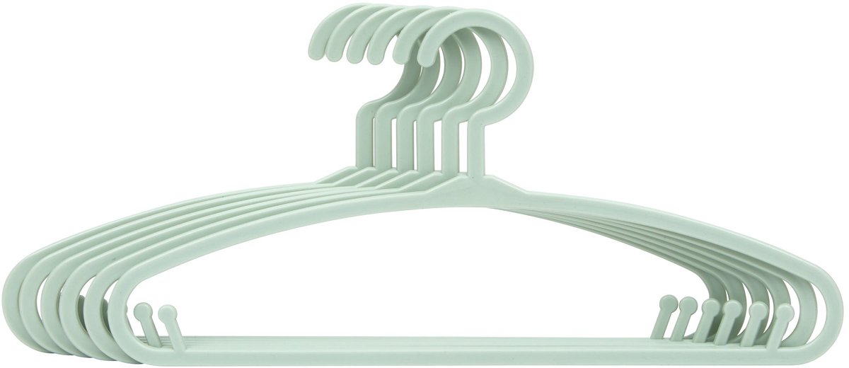 Atmosphera Kids Kinderhanger - Kledinghanger - Groen - 24 stuks - Kunststof