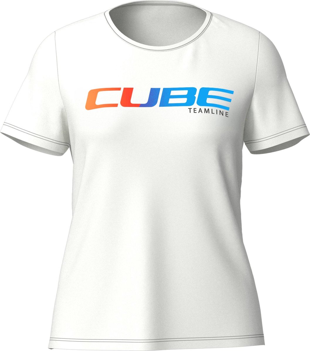 CUBE Organisch WS Fietsshirt TEAMLINE WHITE L (40)
