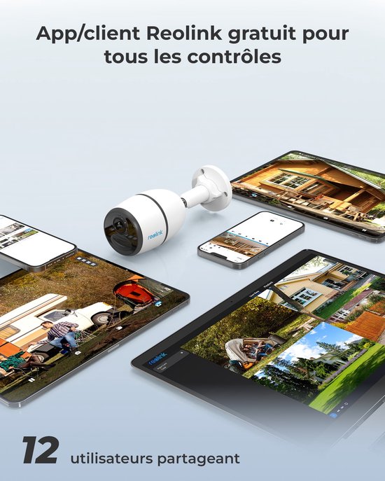 Reolink Go Plus met zonnepaneel 4G LTE Cellular Beveiligingscamera 2K 4MP Super HD, Detectie personen/voertuigen/dieren, Draadloze Oplaadbare Batterij Zonne-energie, 33ft Nachtzicht, Time Lapse, Zonder WiFi van Reolink — afbeelding 2