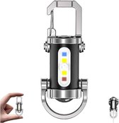Mini Lampe COB 800 Lumens – Rechargeable USB, IPX4, 3 Modes, Porte-clés, Travail Et Secours