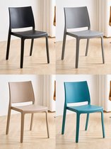 Set van 2 hoge stoelen in roze hout