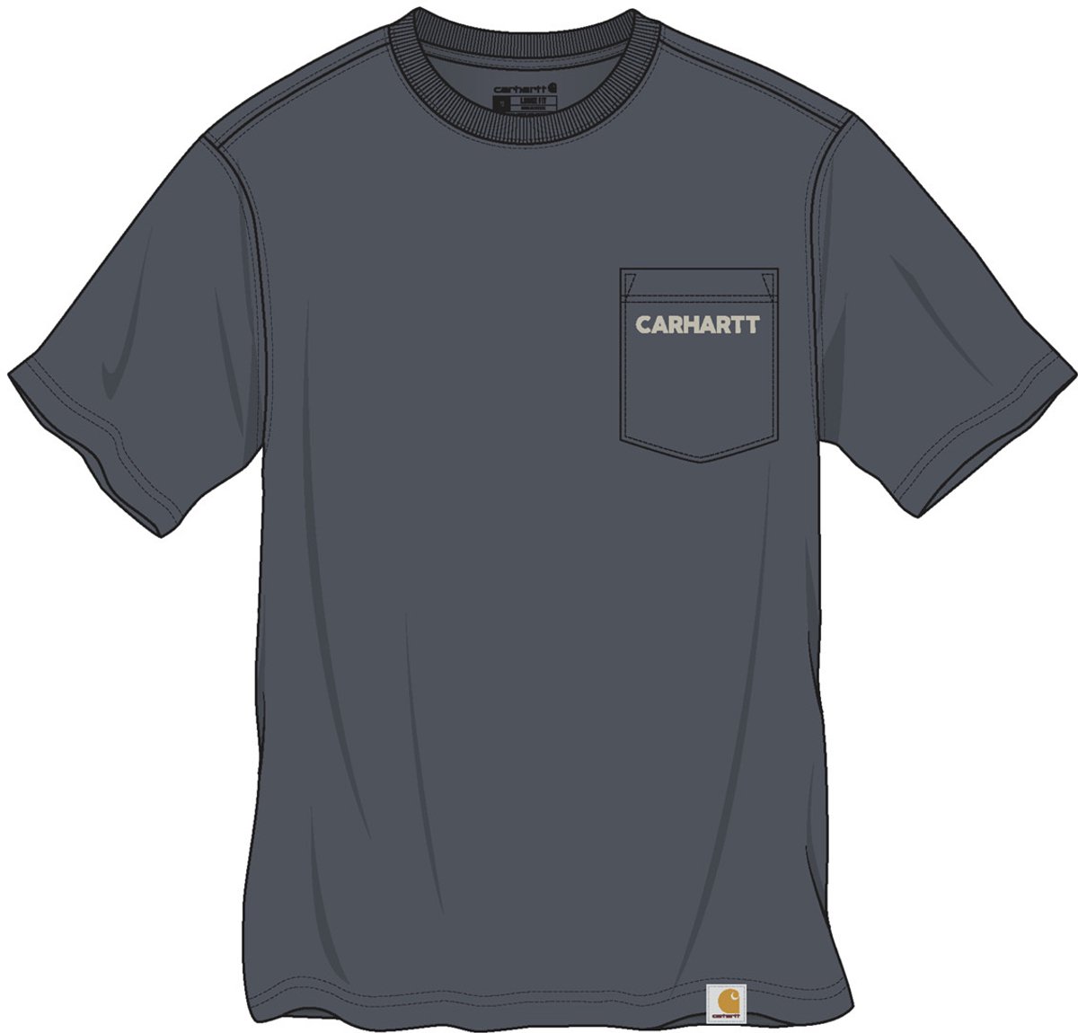 Carhartt Irvine Relaxed Grill T-Shirt 107437 -L Bluestone